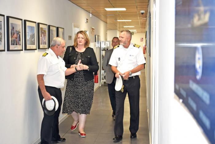 Ms Alison Weston, EUNAVFOR OPCDR and COS during the visit