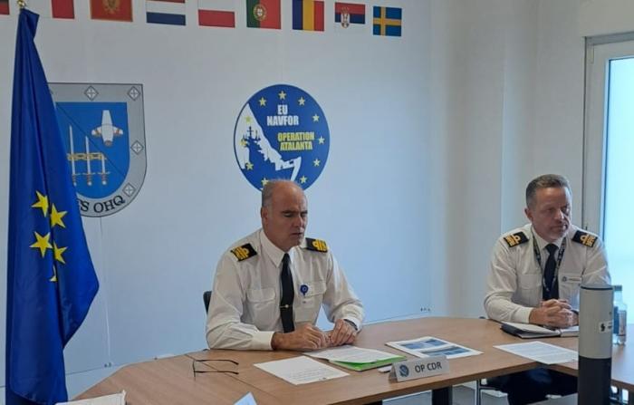 EUNAVFOR OPCDR during his speech in the EU Headquarters Commanders' Conference